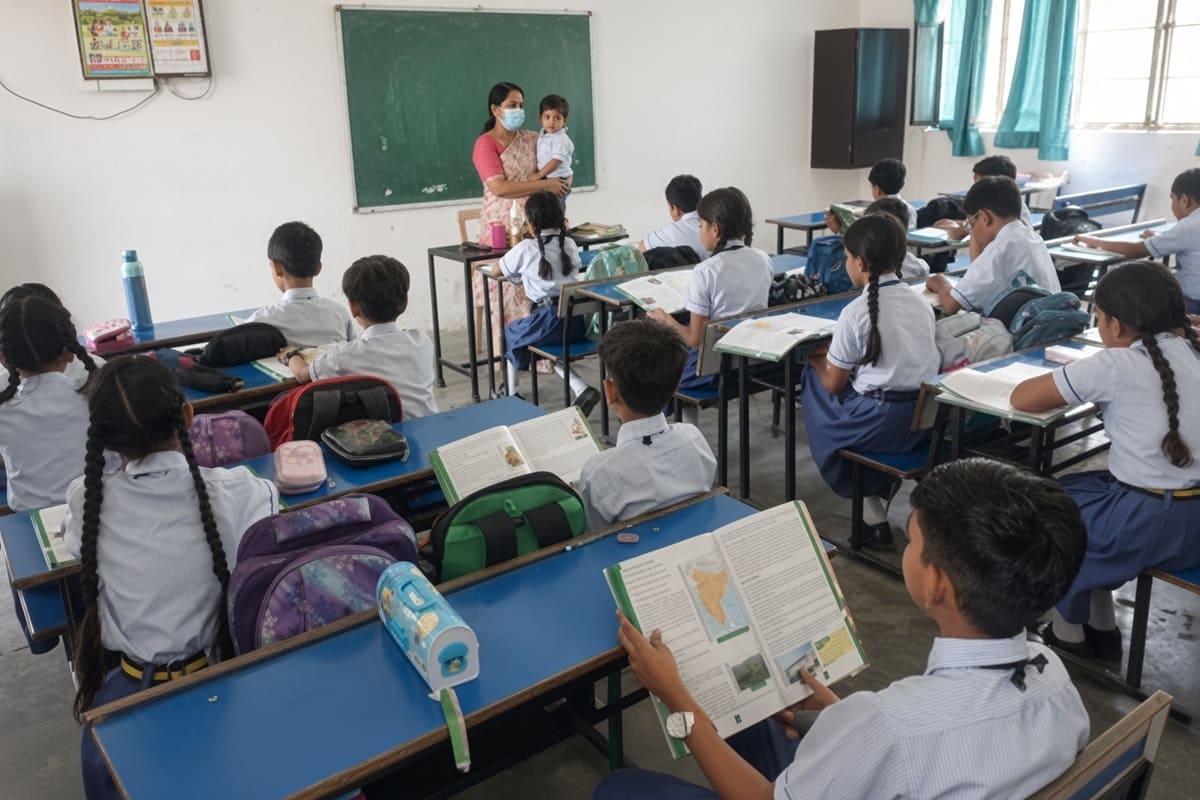 Students reading